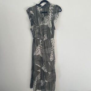 Black Tape Monochrome Maxi Dress